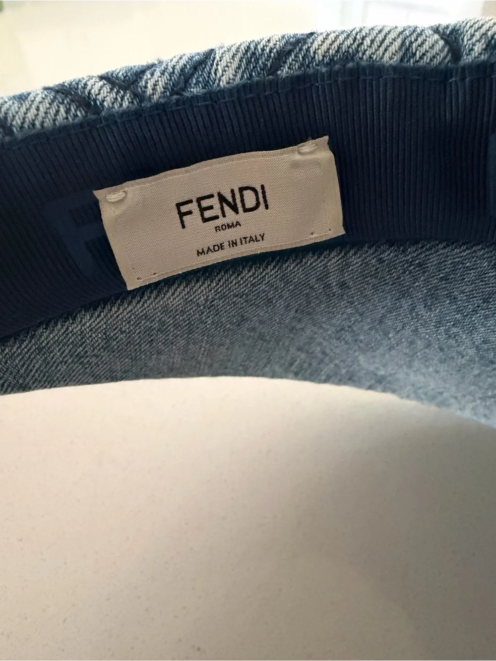 FENDI Denim FF Visor